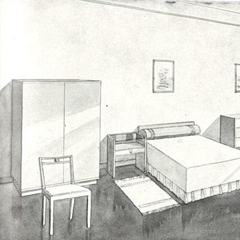 Axel Einar Hjorth, stolar, ett par, "Dagmar", Nordiska kompaniet, 1937.