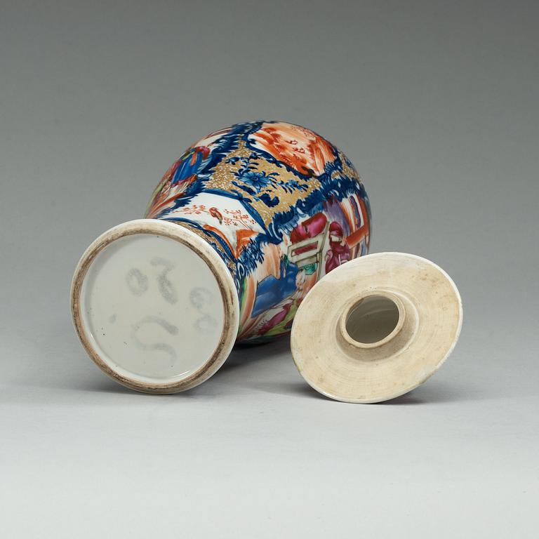 VAS med LOCK, kompaniporslin Qing dynastin, Qianlong (1736-95).