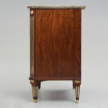 A late Gustavian late 18th century commode attributed to Carl Diedric Fick (master in Stockholm 1776-1806).