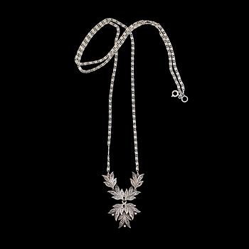 COLLIER, silver och markasiter, 1900-talets mitt.