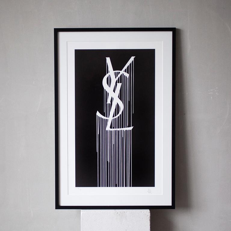 "ZEVS ", "Liquidated YSL", screen print, E.A, signed, limited edition VI/X.