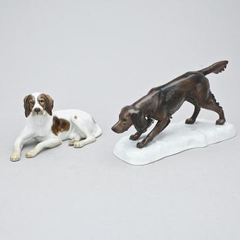 FIGURINER, 2 st, porslin, Rosenthal, 1900-talets andra hälft.