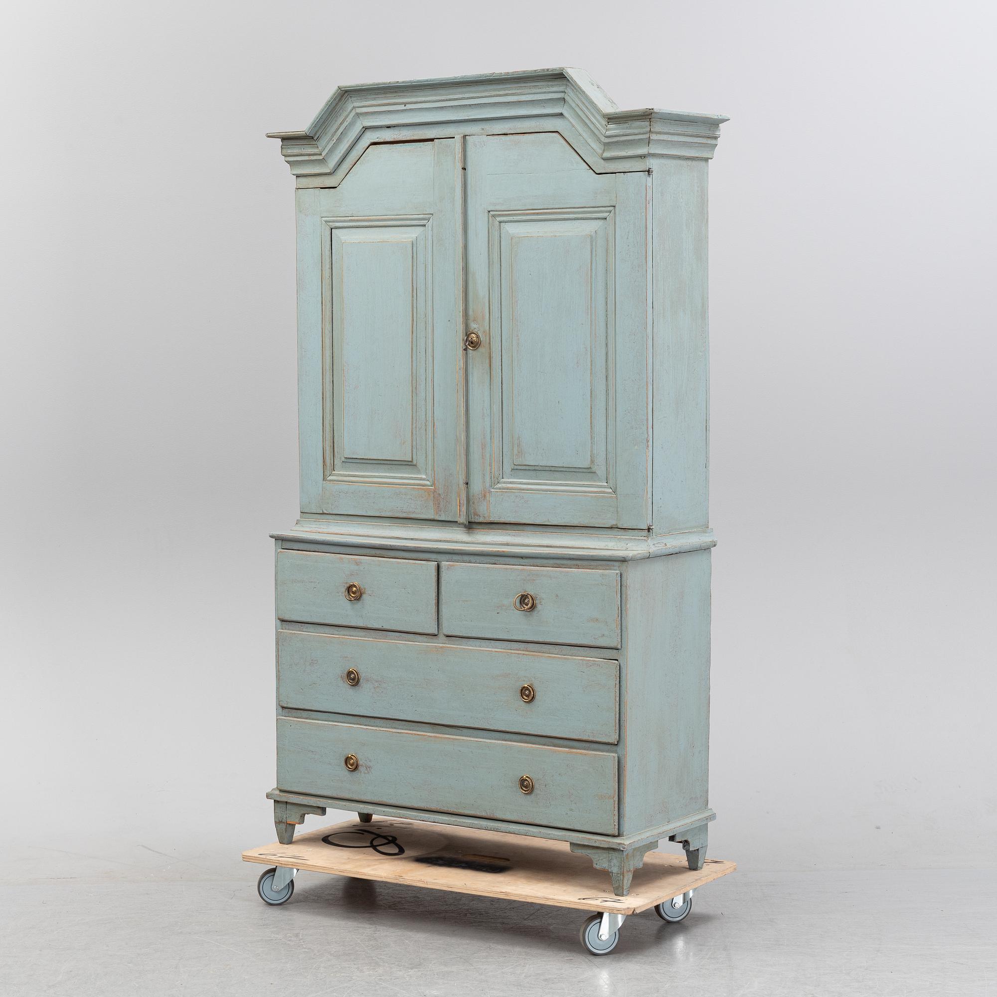 A compostite cabinet 18th and 19th Century.