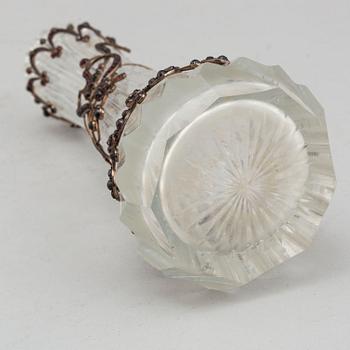 A 19th century glass vase.