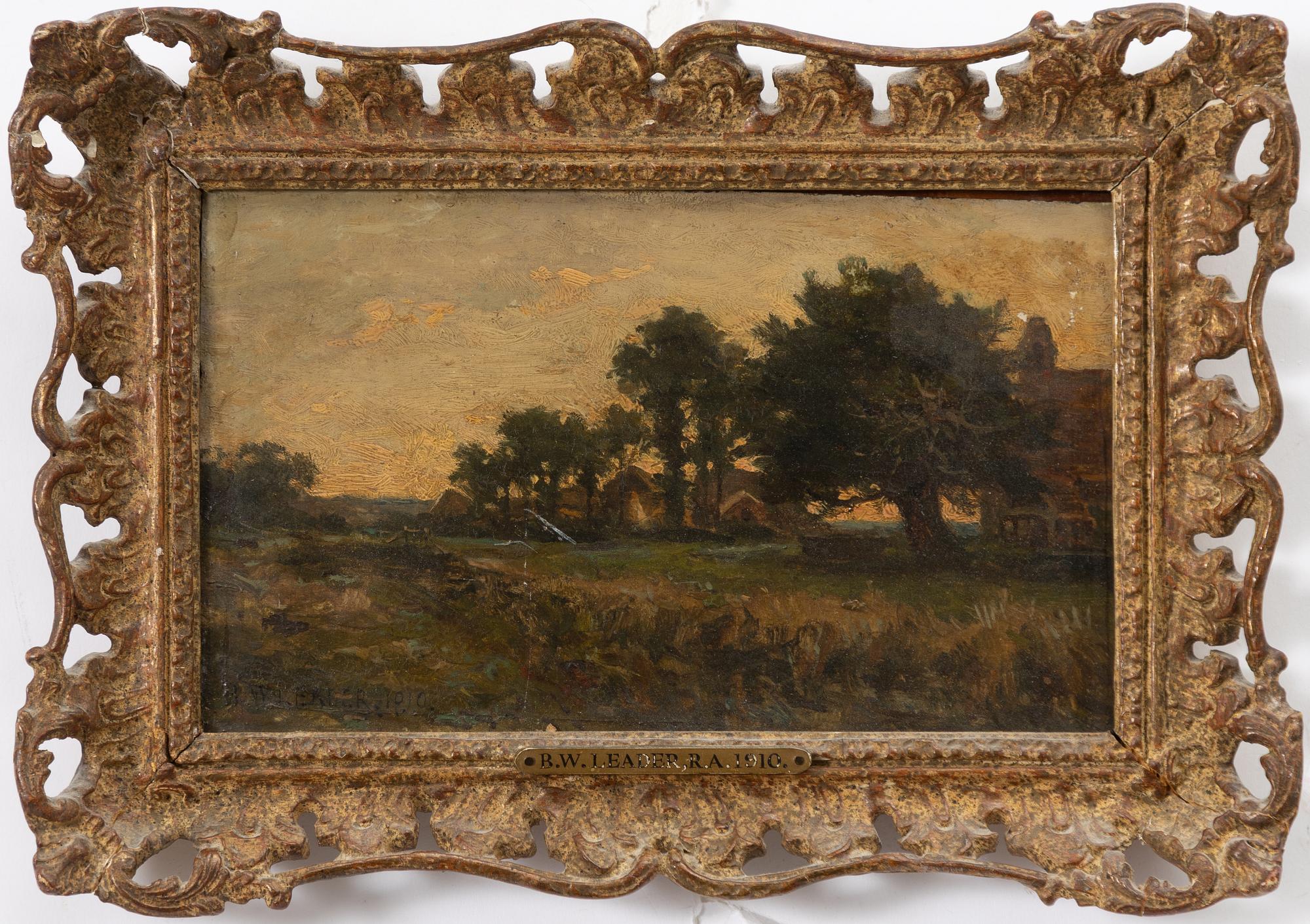 Benjamin Williams Leader, The old churchyard.