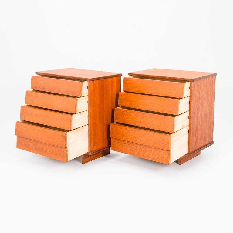 Ilmari Tapiovaara, A pair of bedside tables model 1503 for Asko Finland, 1960s.