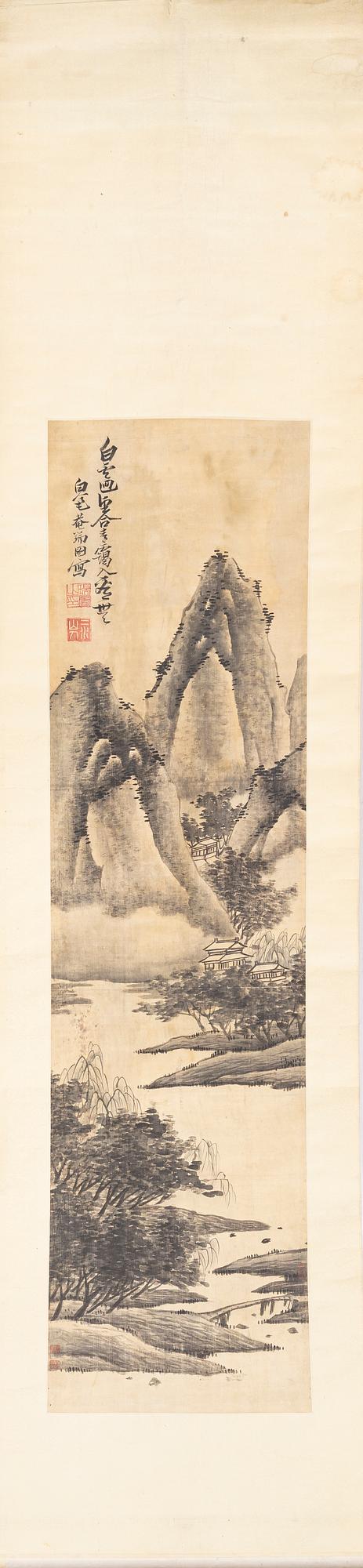 Zhang Ruitu (1570-1641), after. Mountain landscape.