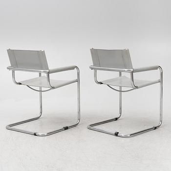 Seven chairs, probably Italy, 1980s.