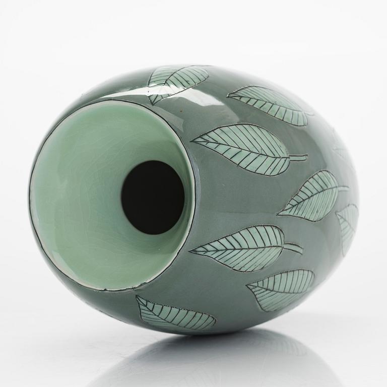 Inkeri Leivo,  a porcelain urn signed Inkeri Leivo Arabia.