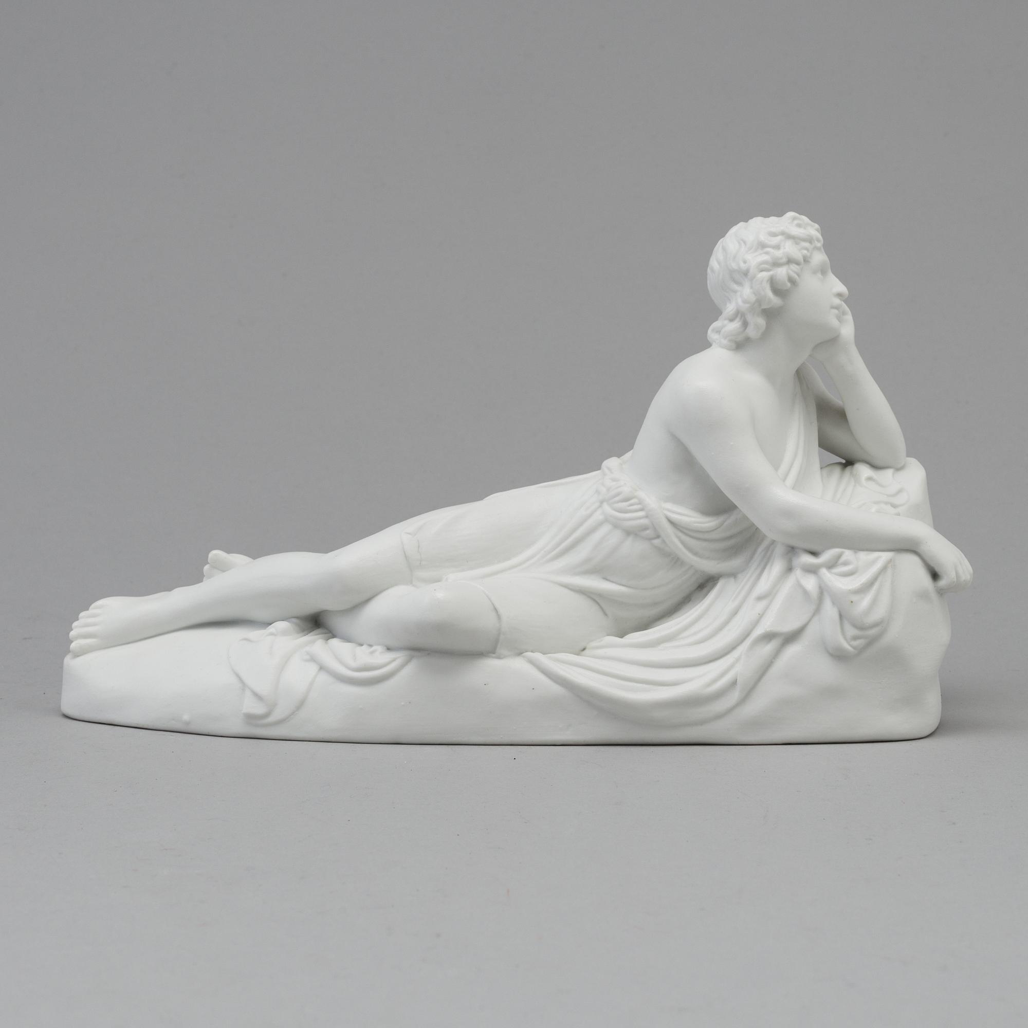 A bisquit scultpure of from John the Baptist sermon, after Bertel Thorvaldsen, Bing & Gröndahl, Denmark, 1870s.