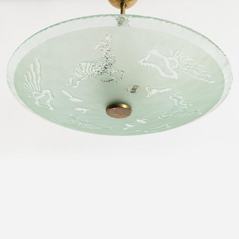 Ceiling lamp, Swedish Modern, 1930s/40s.