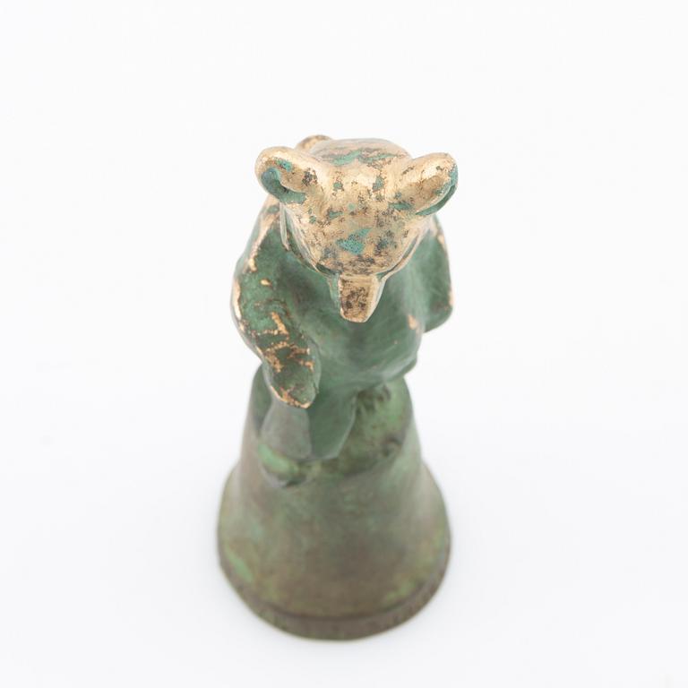 Jussi Mäntynen, sculpture, bronze, signed and dated -55.