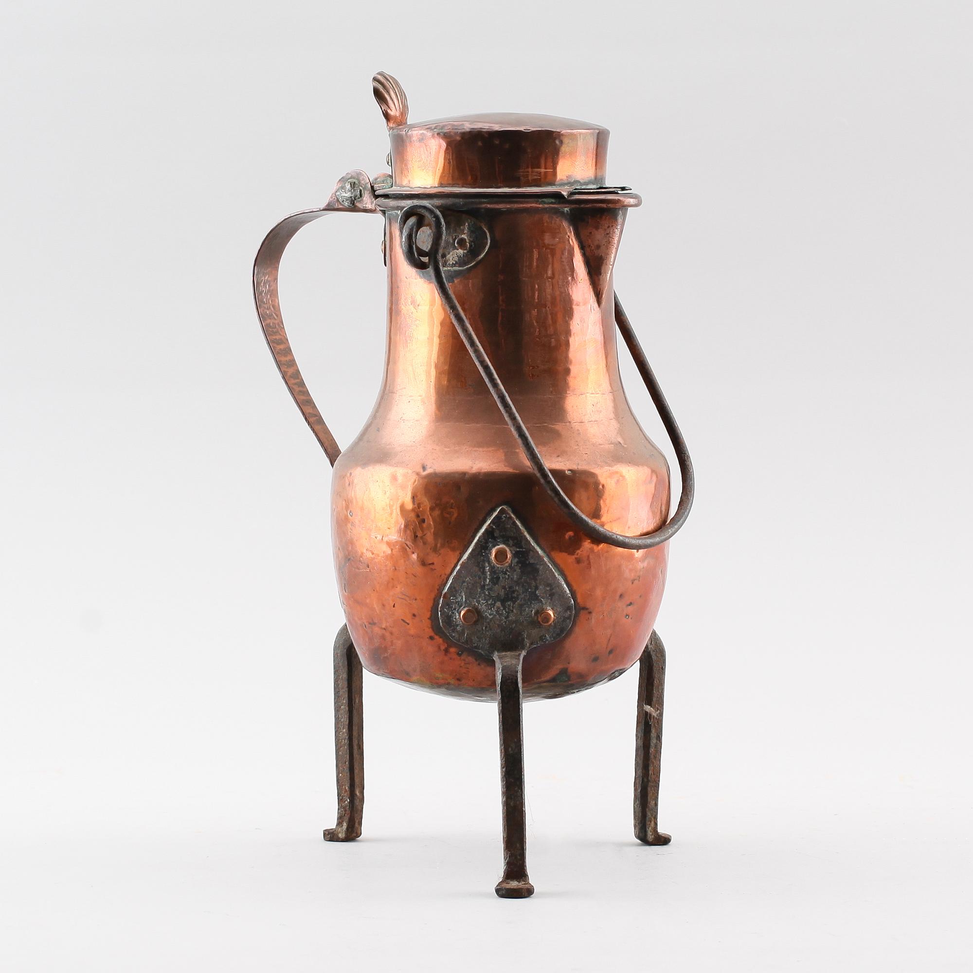 KAFFEKOKARE, koppar, 1700-tal.