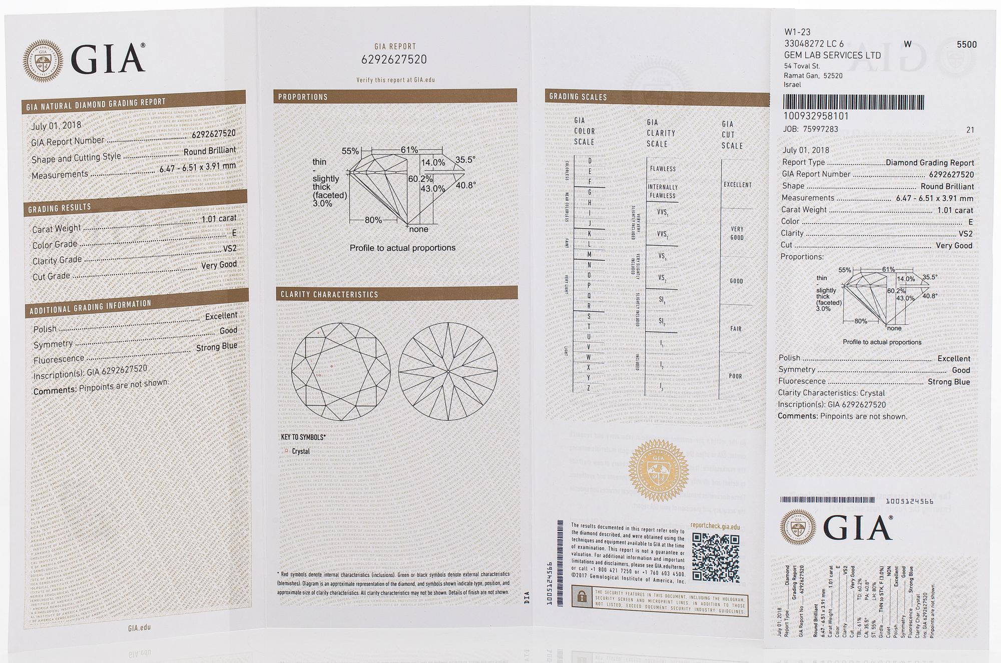 Korvakorut, yksikiviset, 18K valkokultaa ja briljanttihiottuja timantteja yht. 2.04 ct.
