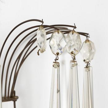 A pair of Gustavian style wall sconces, early 20th Century.
