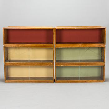 Aino Aalto, a 1940s six-piece bookcabinet for O.Y. Huonekalu- ja Rakennustyötehdas A.B.