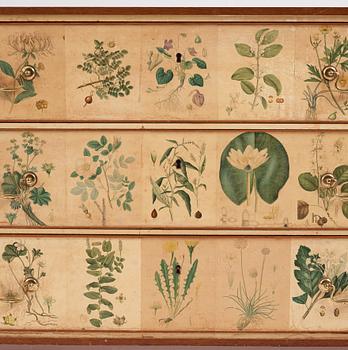 Josef Frank, a 'Flora' chest of drawers, Svenskt Tenn Sweden 1930-40s.