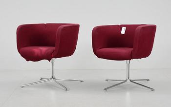 FÅTÖLJER, ett par, "Jelly", Piero Lissoni för Living Divani, Italien 1900/2000-tal.