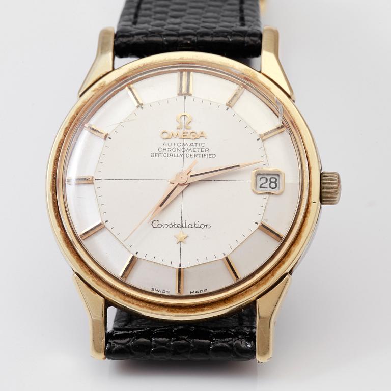 ARMBANDSUR, Omega Constellation, Automatic, guld på stål.