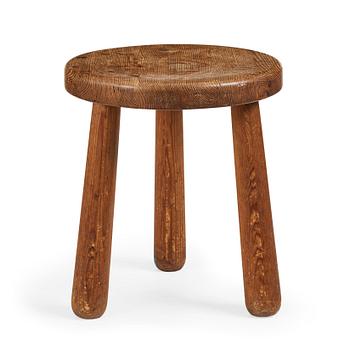 271. Axel Einar Hjorth, a stained pine "Utö" stool, Nordiska Kompaniet, Sweden 1930's.