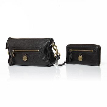 Mulberry, bag and wallet, "Somerset satchel".