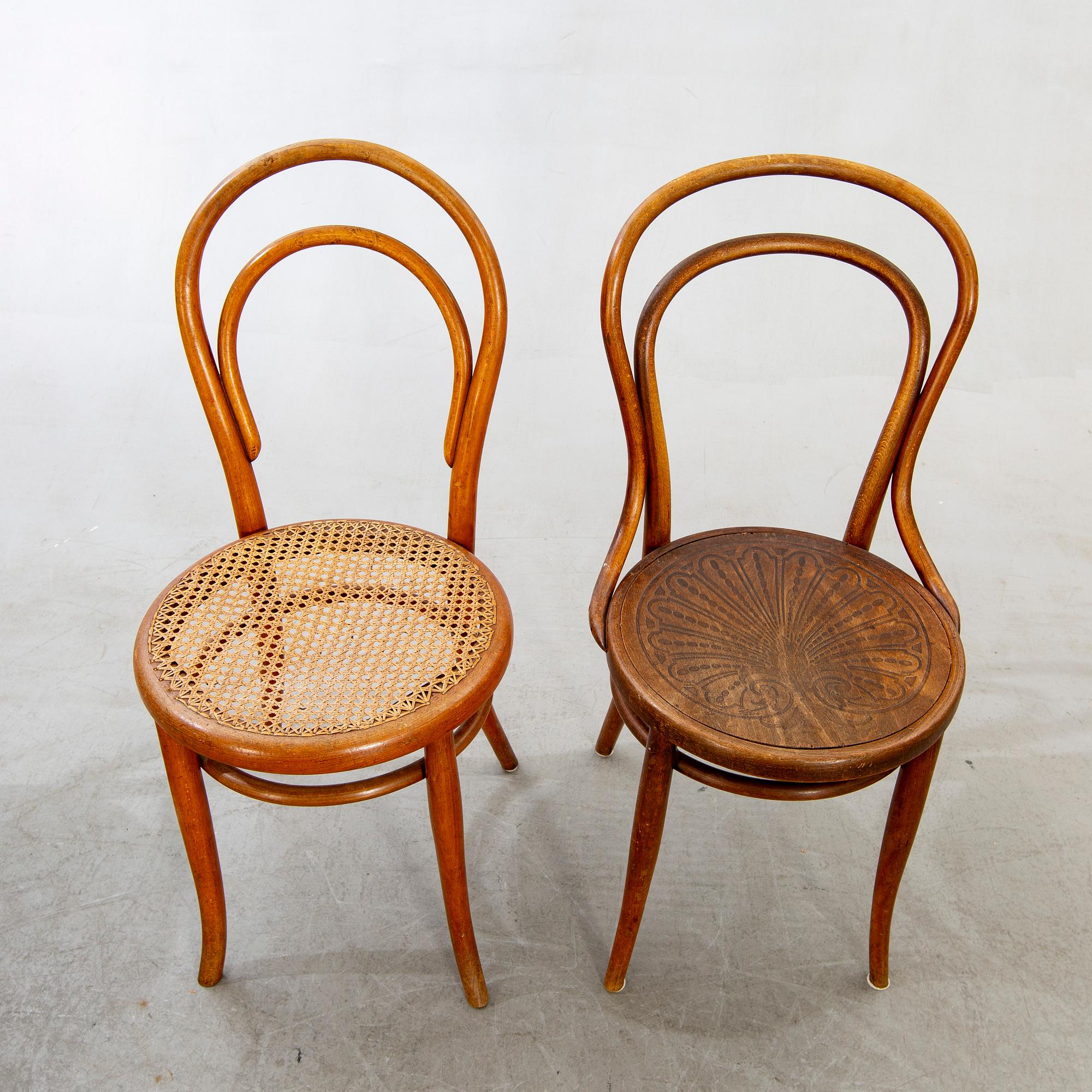 Thonet/Kohn, Chairs, 5 pcs, first half of the 20th century.