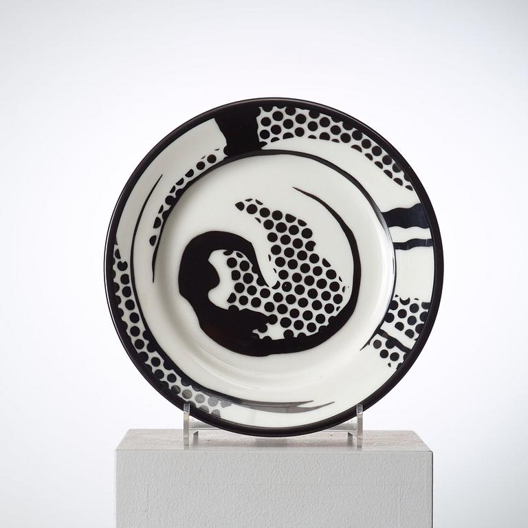 ROY LICHTENSTEIN, servisdelar, 3 st, Jackson China, Durable Dish Co, New York 1966.