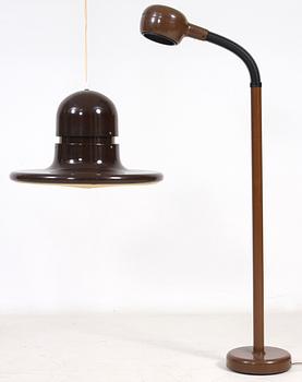 GOLVLAMPA samt TAKLAMPA, 1970-tal.