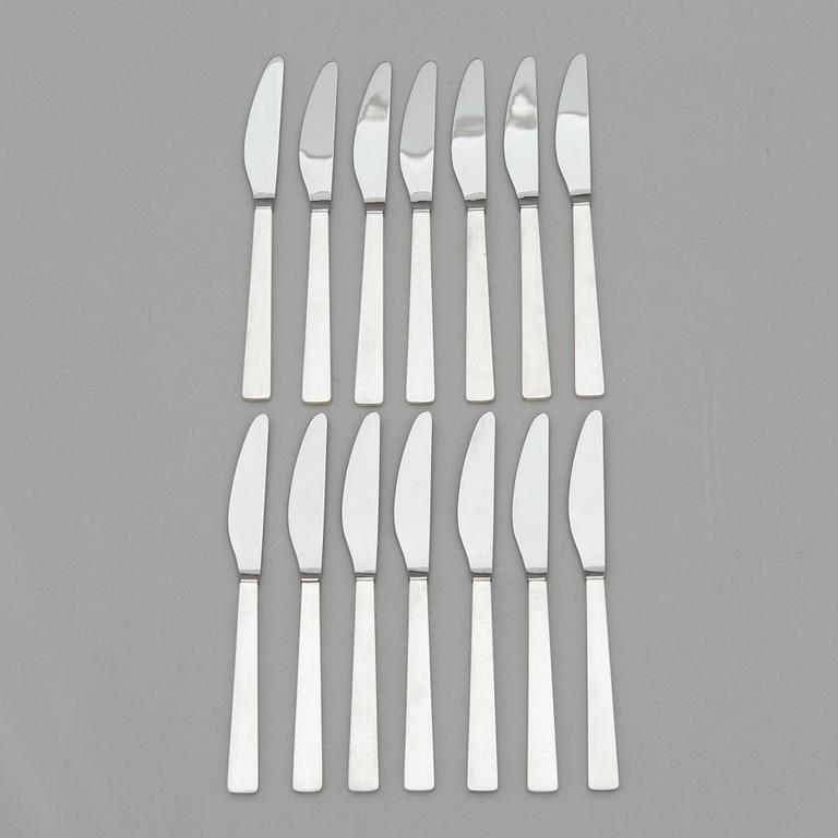 Bertel Gardberg, a 157-piece set of "Birgitta" sterling silver cutlery,  Kultateollisuus, Turku, Finland 1991-2001.