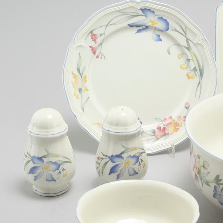 A porcelain tableware set of 74 pcs, "Riviera" by Villeroy & Boch, late 20th century.