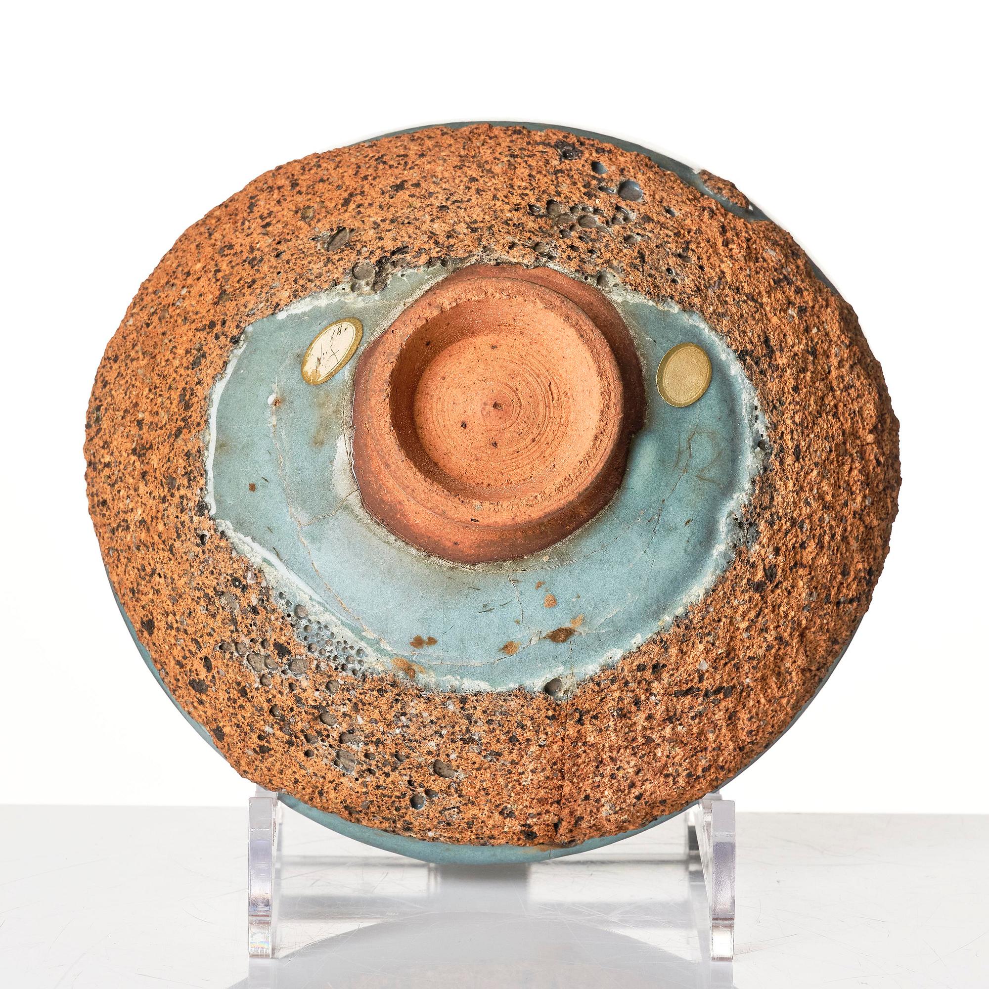 A Jun glazed purple splashed bowl 'study piece', Sung/Yuan dynasty.
