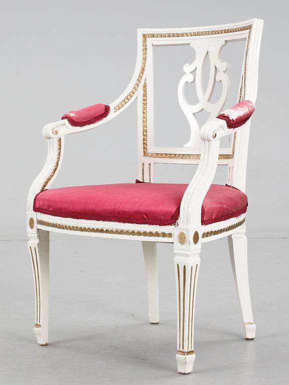 STOL, gustaviansk stil, 1800-tal.