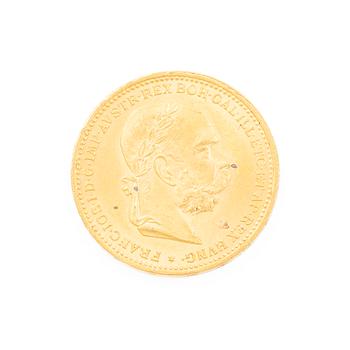 Gold coin, Austria-Hungary, 20 Corona, 1895.