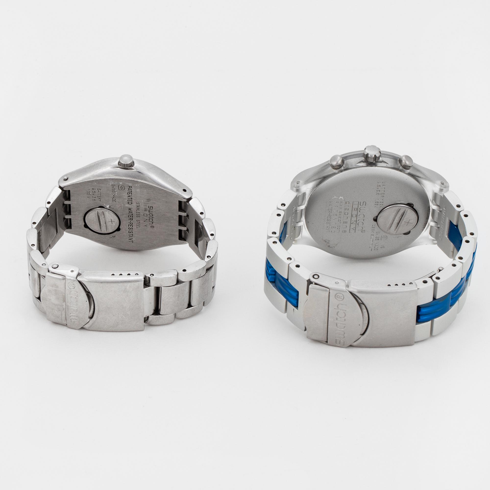 SWATCH four wristwatches. Bukowskis