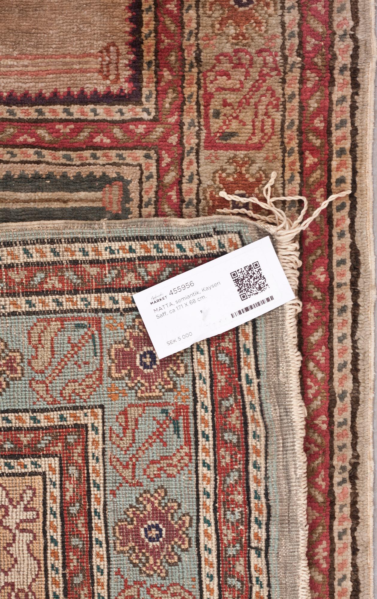 MATTA, semiantik, Kayseri Saff, ca 171 X 68 cm.