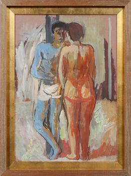 Nils Nilsson · NILS NILSSON, gouache, monogramsignerad.