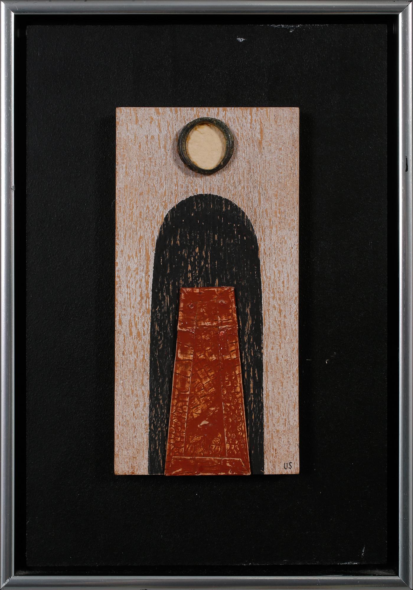 UNO SVENSSON, triptyk, blandteknik, monogramsignerade och daterade 1992 a tergo.