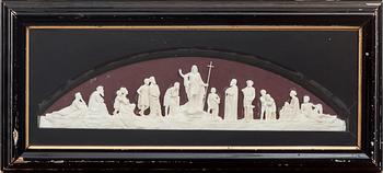 VÄGGRELIEF, gips, 1800-talets slut.