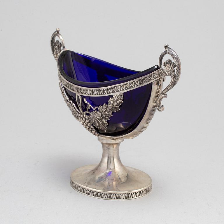 A silver sugar bowl. Swedish import mark.