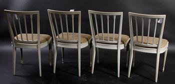 STOLAR, 4 st, gustaviansk stil, 1900-tal.