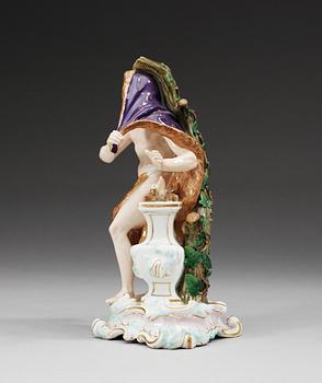 FIGURIN, porslin. Meissen, troligen 1800-talets andra hälft.