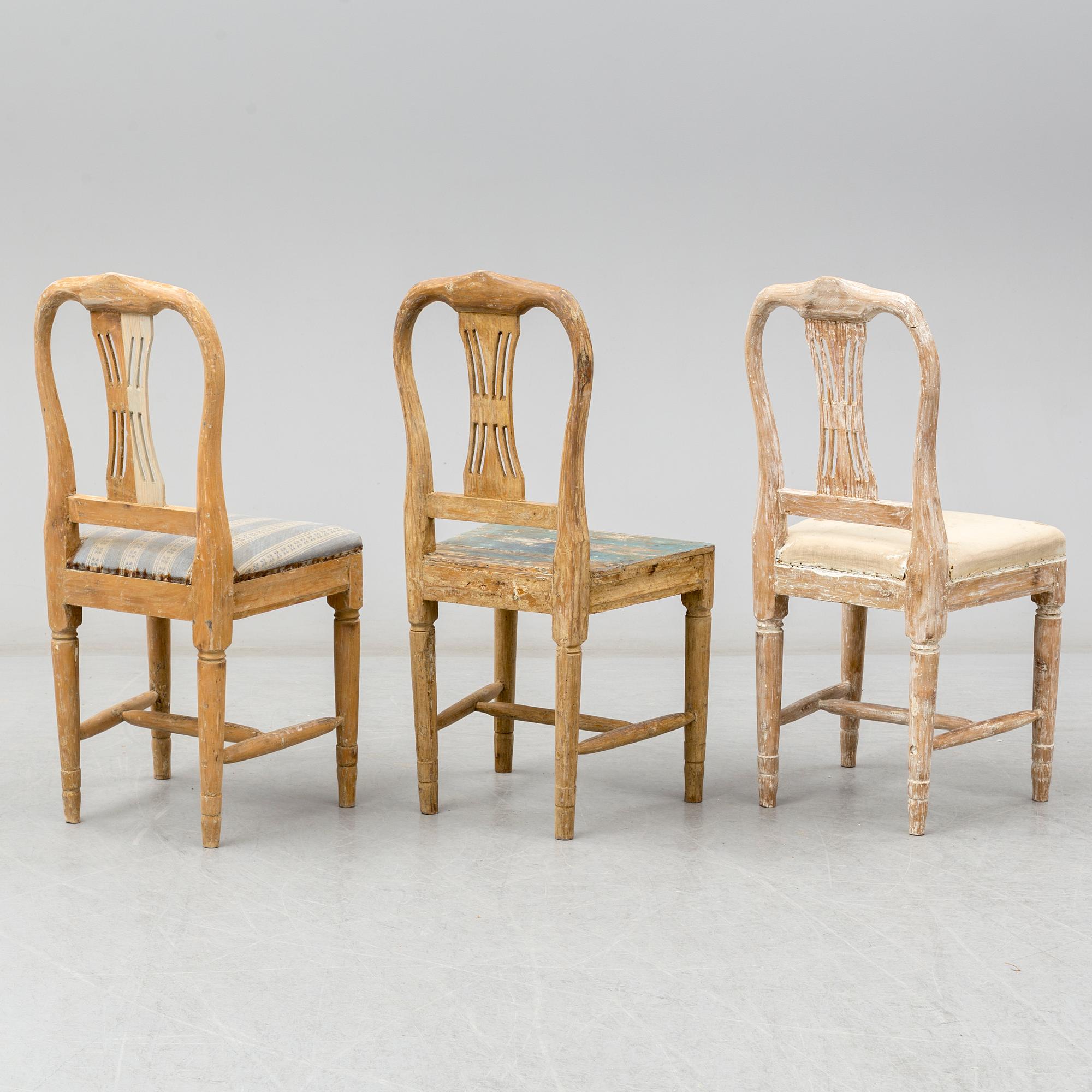 12 similar 19th century chairs.