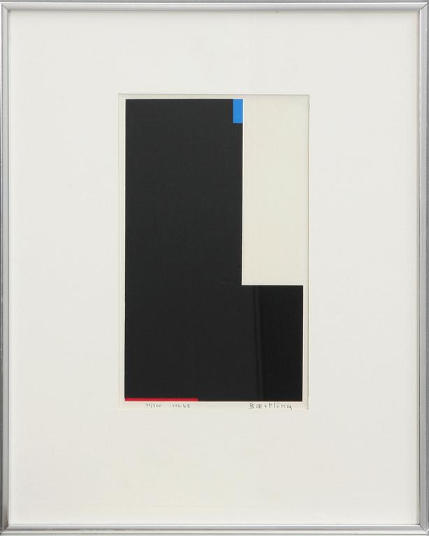 OLLE BAERTLING, färgserigrafi, sign, dat 1952-68 och numr 99/300.
