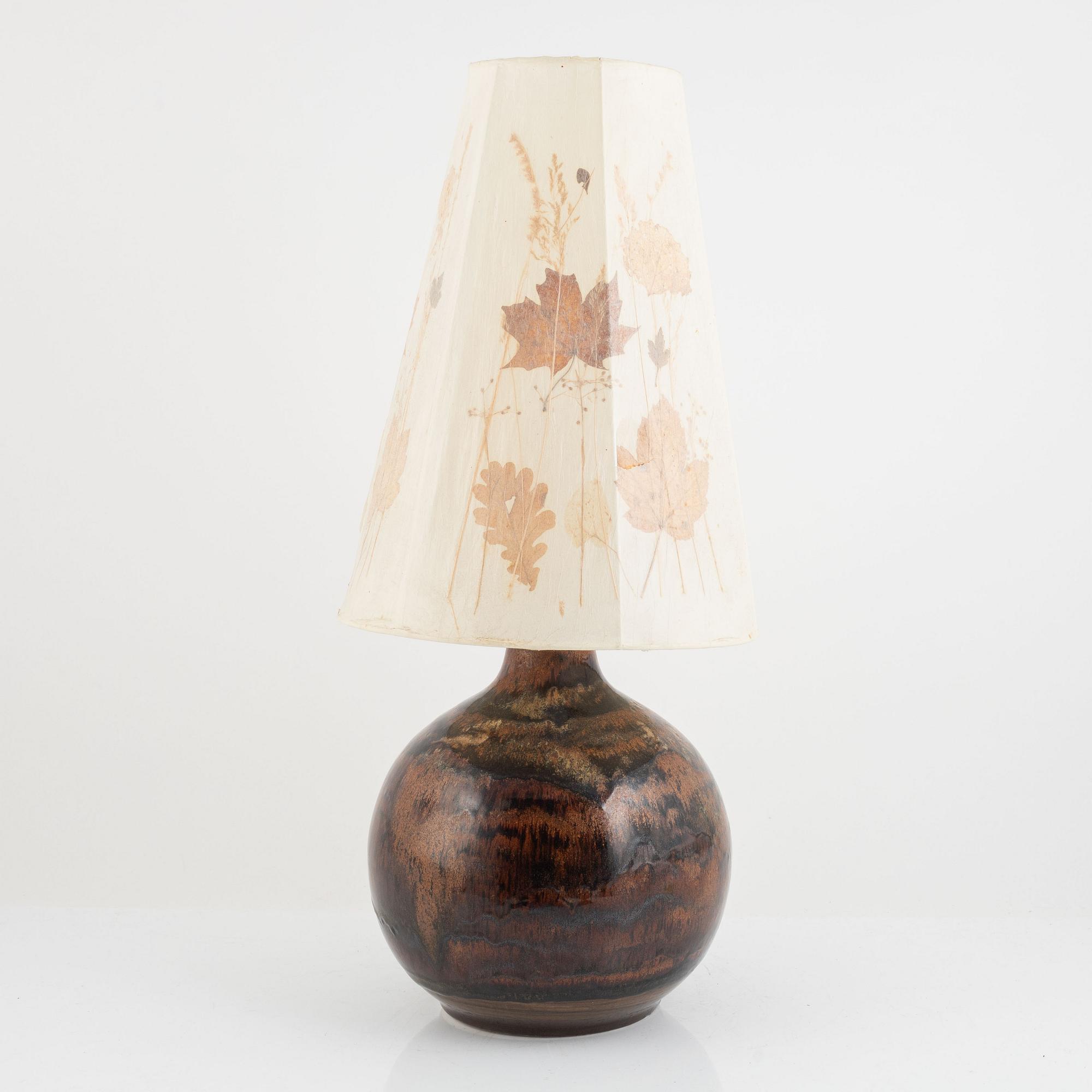 Carl-Harry Stålhane och Kent Eriksson, bordslampa, stengods, Designhuset.