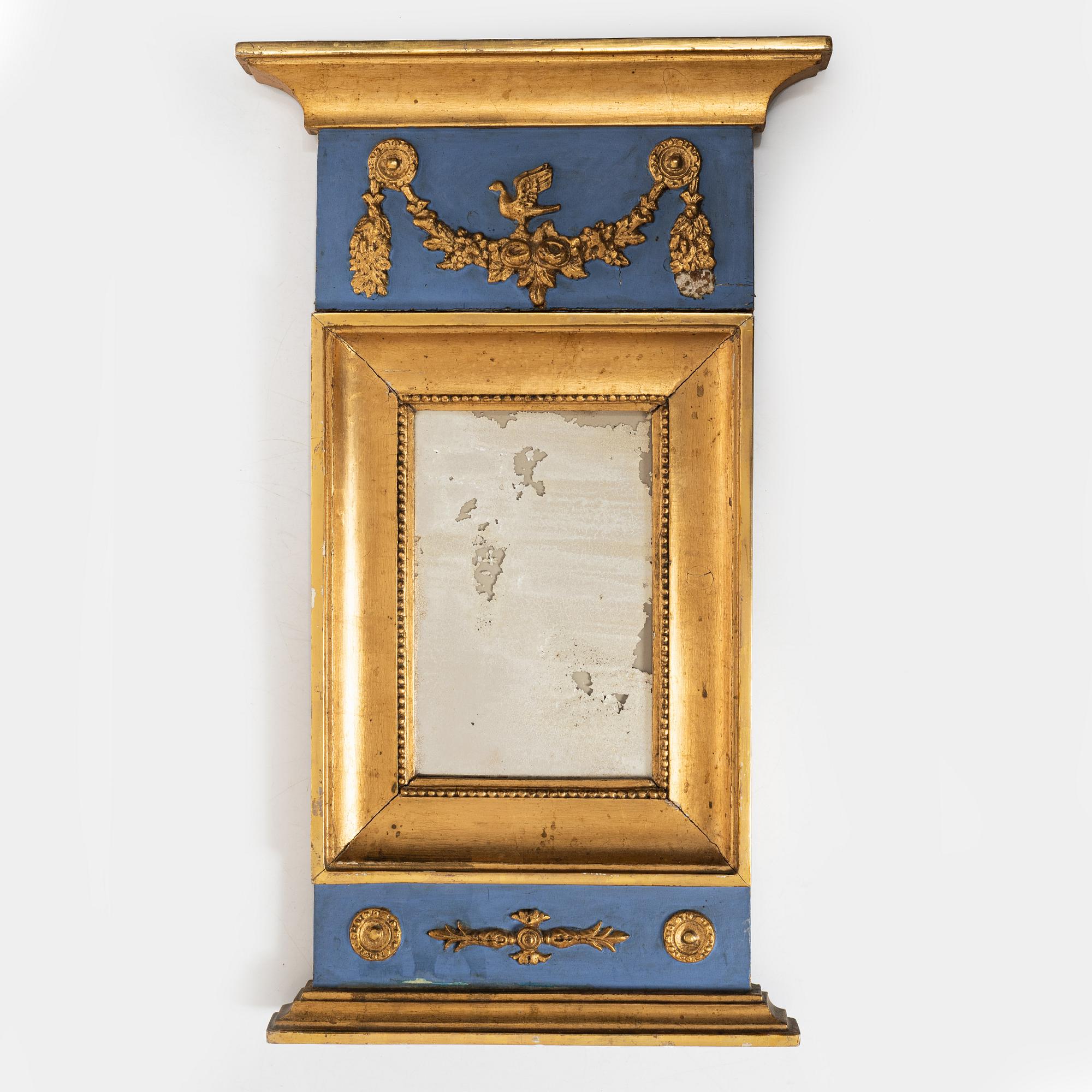 A Late Gustavian Mirror, first half of the 19th century.