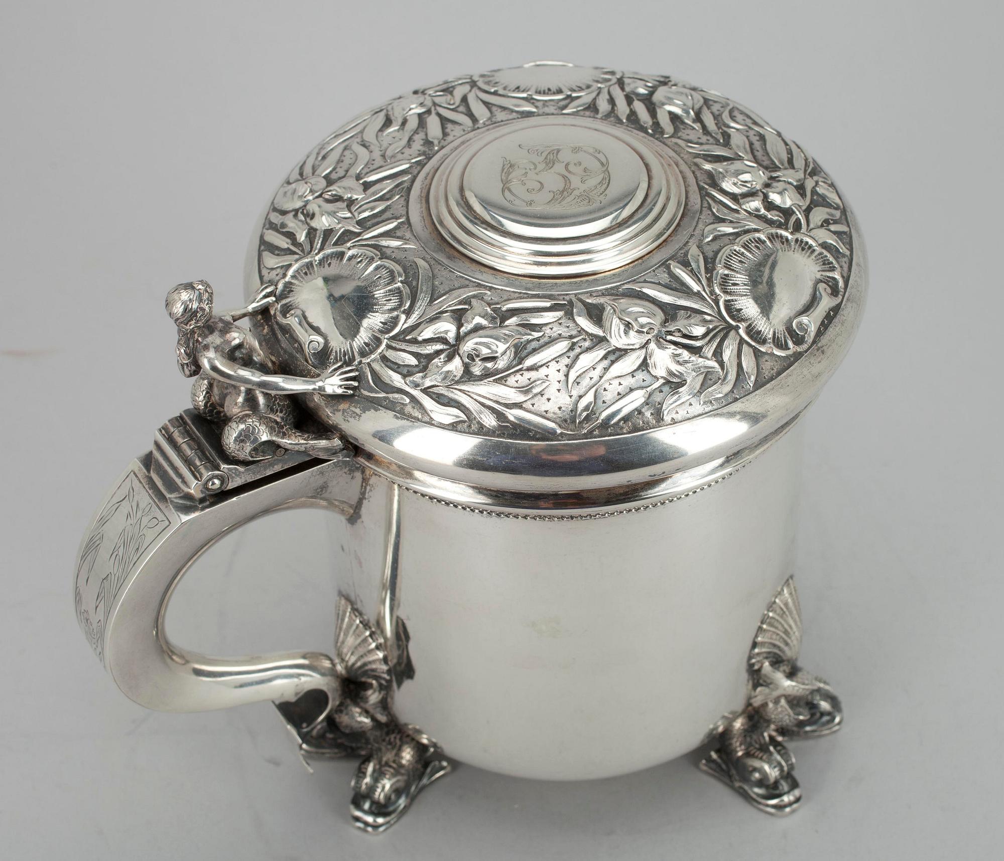 STOP, silver, C.G. Hallberg, Stockholm 1904. Vikt ca 1214 g.