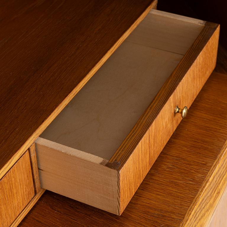 Corner cabinet/desk, mid-20th century.
