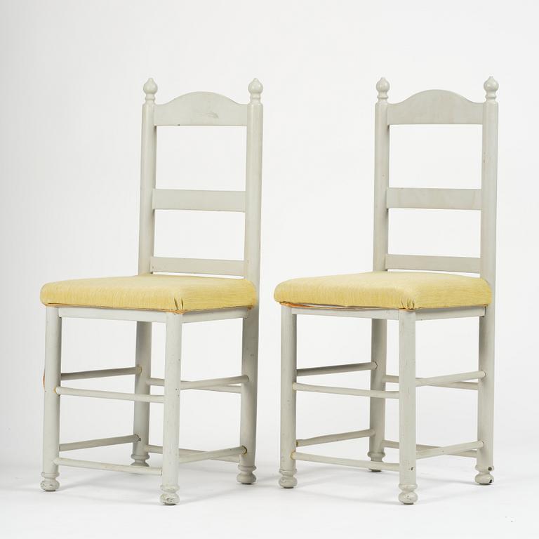 Stolar, ett par, Sverige, omkring år 1800, Gustavianska.