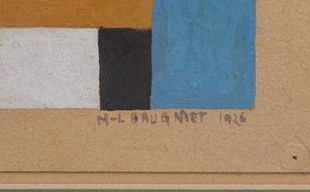 MARCEL LOUIS BAUGNIET, gouache signerad och daterad 1926.