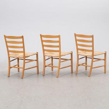 Kaare Klint, chairs, 6 pcs, "Kirkestolen", Denmark, second half of the 20th century.